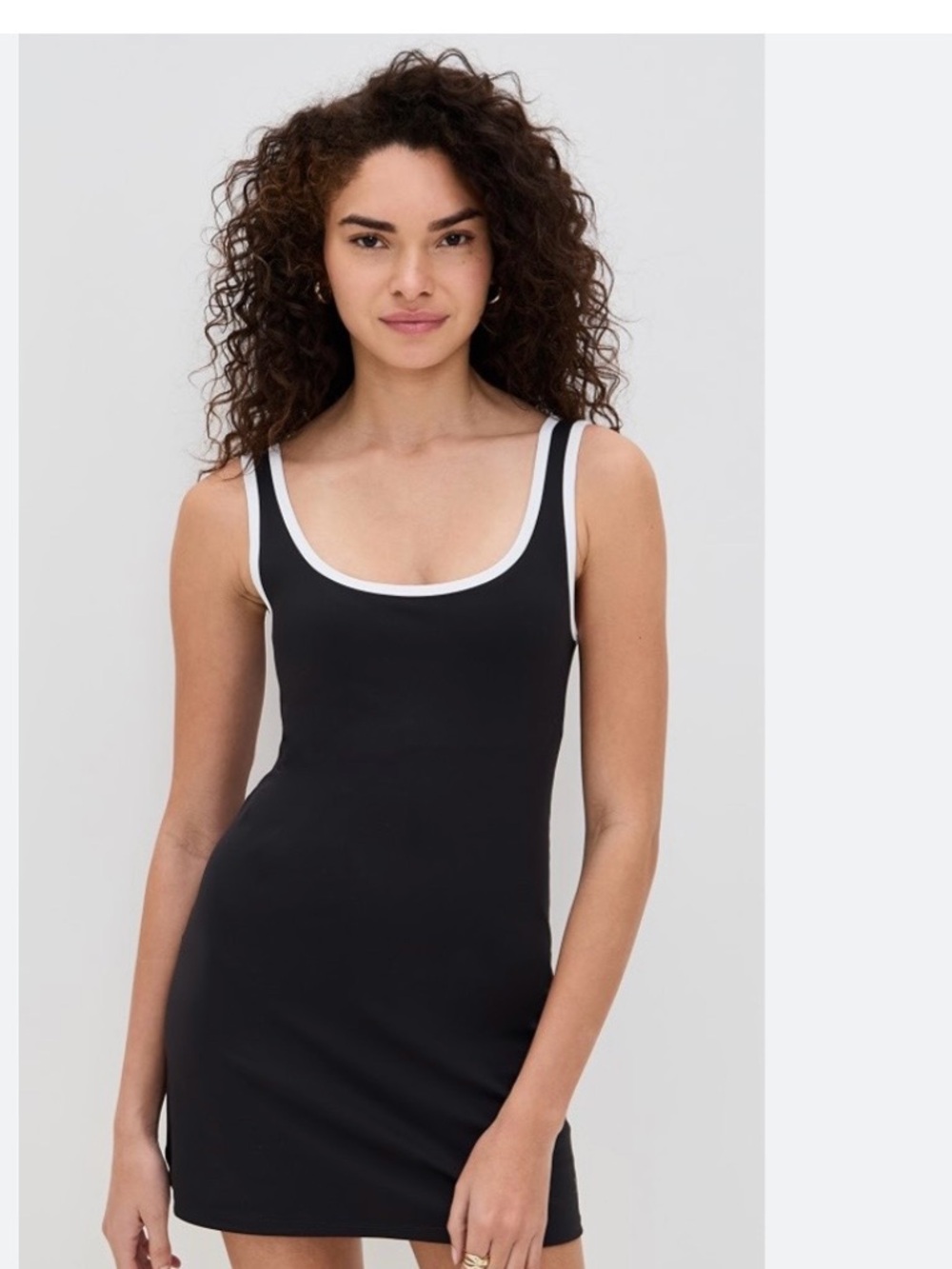 Z Supply Black  with White Trim Volly dress sz medium